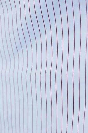 Surface Fabric: Curtain Indigo Blue with thin Rust Red Brown Stripes Tablecloth, Fabric, Wallpaper, Surface - 60