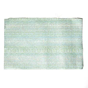 Wallpaper Remnant 1970s Shades of Aqua Blue and shiny gold. Subtle pattern Texture