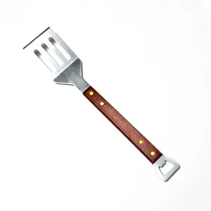 Trend Micro Stainless Steel BBQ Spatula with Bottle Opener 15 Inches