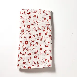 Ikea Dish towel Simple Diamond and red cross cream/ blue repeating pattern