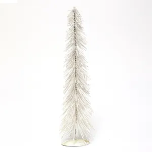 Frosted White Straw Christmas Tree