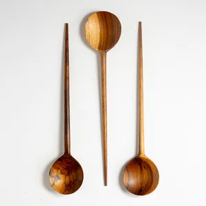 Smaller Solid wood serving spoons - 10