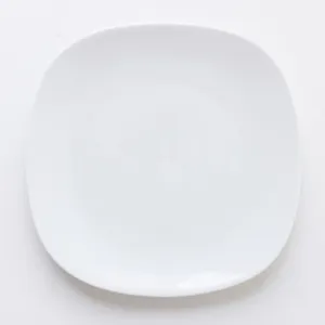 White Rounded Square Dinner Plate - 7