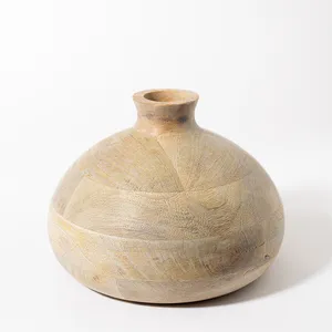 Mango Wood Vase (no water please) - 6