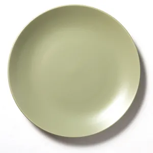 Pale Matte Olive Green Salad Plates