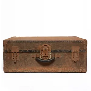 Rusted Barge Case. Vintage Steam Trunk. Samson Looks like it was recovered from a ship wreck