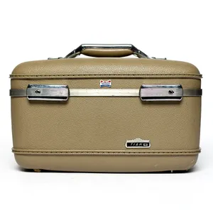 Beige American Tourister Tiar G carry on luggage Hard shell Train Make-up Cosmetic