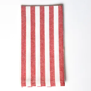 Red Striped Cloth dinner Napkin. Table Linen