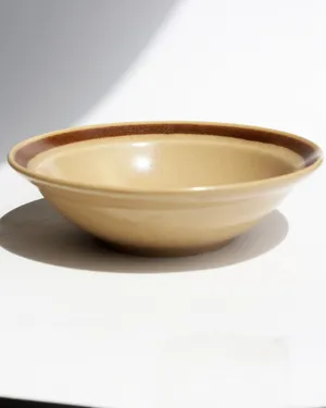 Hearthside Stoneware, Mid Century Modern Stoneware Bowls, Vintage Hand Painted 1970