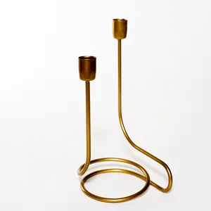 Brass Candle Holder holds 2 candles - 9.25