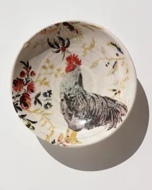 Vintage Williams Sonoma Rooster Francais Individual Dip Dish Discontinued