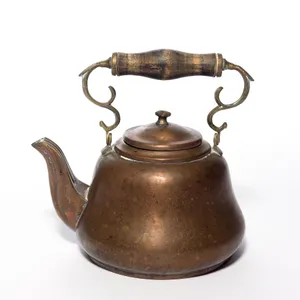 Vintage Miniature Copper Metal Tea Pot Kettle - 6.5