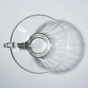Clear Snack Set Cup Ribbed Sides