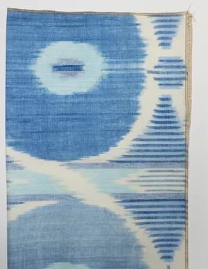 Fabric: Cream with Tones of Blue Tie Dye