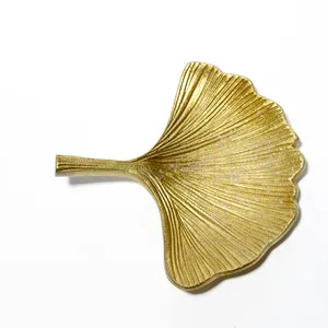 Ginko Catch all Dish. Golden Leaf, Trinket Dish, Soap dish