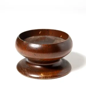 Vintage Wood Carved Hand Turned Taper Candle Holder Farmhouse Decor