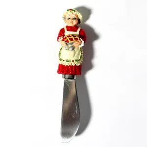 Mrs. Clause Christmas cheese butter knife - 4.5