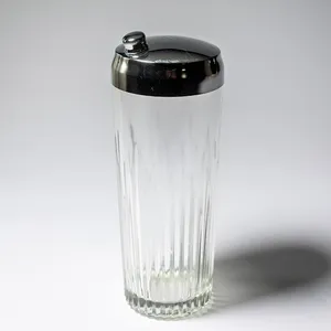 Vintage Clear Glass Cocktail Shaker - 9.5