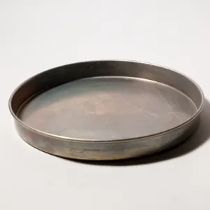 Vintage Worn Aluminum Round Cake Pan Kitchen