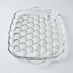 Thumbprint Clear Snack Tray - 9