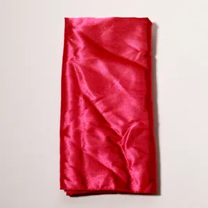Hot Pink Satin Fabric Textile Linen Napkin. Single