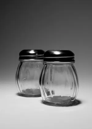 Pizza Place Red Pepper and Parmesan shakers