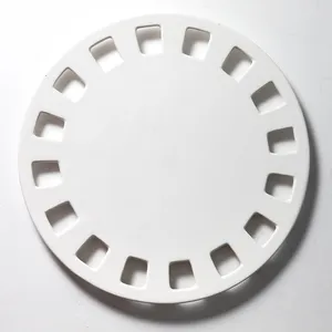 Southern Living at Home Dress Me Up Ceramic Platter Plate with Cut Outs around the outsdie for ribbon