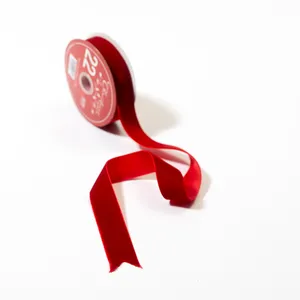 Red Velvet Christmas Gift Ribbons - 1