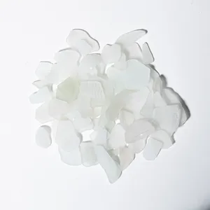 Natural Sea Glass Beach Glass Surf-Tumbled Opaque White Genuine Long Beach, CA