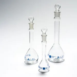 Set of 3 Very Small Chemistry Flasks - 3.5