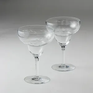 Princess House Etched Margarita Glass - 6.75