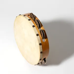 Light colored Wood Vintage Tambourine