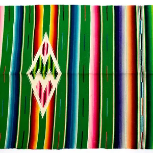 Mexican Hand-Woven Vintage Saltillo Serape