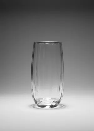 Tumblers Tall Drinking Glasses with Textured lines around the outside