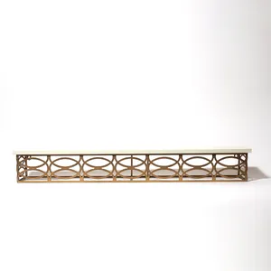 Catering Marble and Gold Shelf Riser - 3' x 6