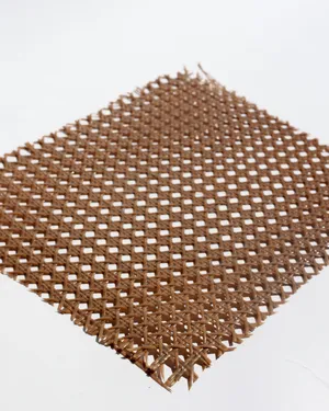 Brown Plastic Wicker Ratan Weave Material