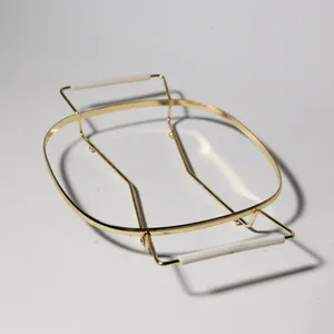 Mid-Century Brass Wire Round Trivet Stand Vintage