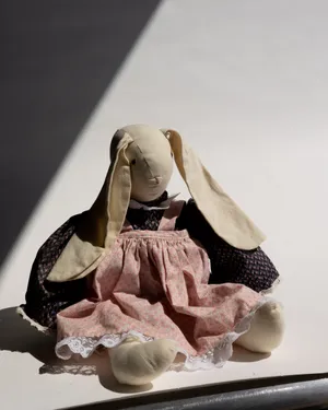 Vintage, Handmade Country, Cottage Core Rabbit Doll