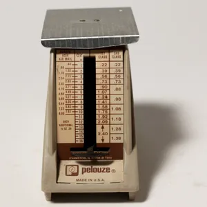 Vintage Pelouze Mechanical Postal Scale Mid-Century Office