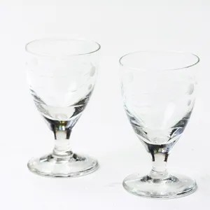 Set x 2 - Crystal Shot Glasses -3.5