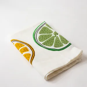 Sliced Citrus Kitchen Dish Towel Lemon, Lime, Orange  - 24