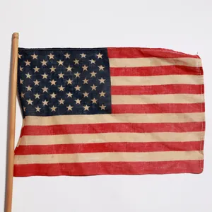 Vintage 48-Star American Flag Patriotic Americana Prop