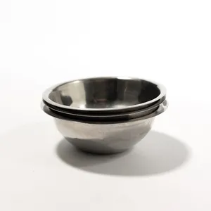 Silver Metal Pinch Bowl - 3.75
