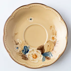 Brown Country Style Saucer