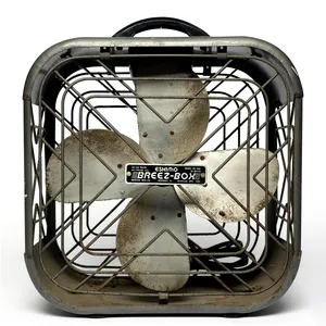 Square Antique, Vintage Silver Eskimo Breez-box model #1286 WORKS