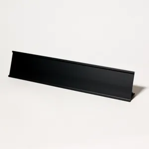Modern Black Acrylic Desk Nameplate Holder Office