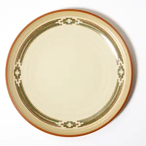 Noritake Stoneware Cream Colored with design Pueblo Moon aztec, American Indian, Southwestern style southwest salad plate - 8.25