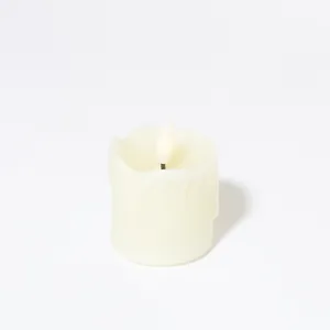 Off White battery operated candles set of 6 votives - 1.5