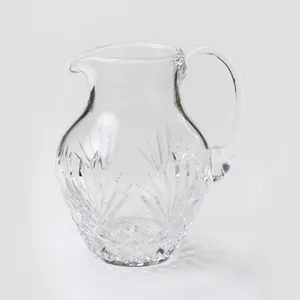 Etched Crystal Water Pitcher - 8.5