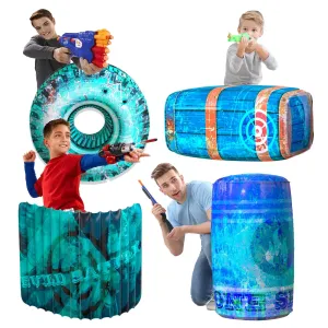 Inflatable Battle Bunkers (Blue, 4 pc)